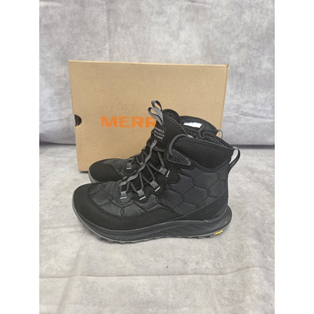 Merrell Mid Zip Womens Blk Boot SZ 7